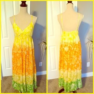 Sundress maxi low back spaghetti straps